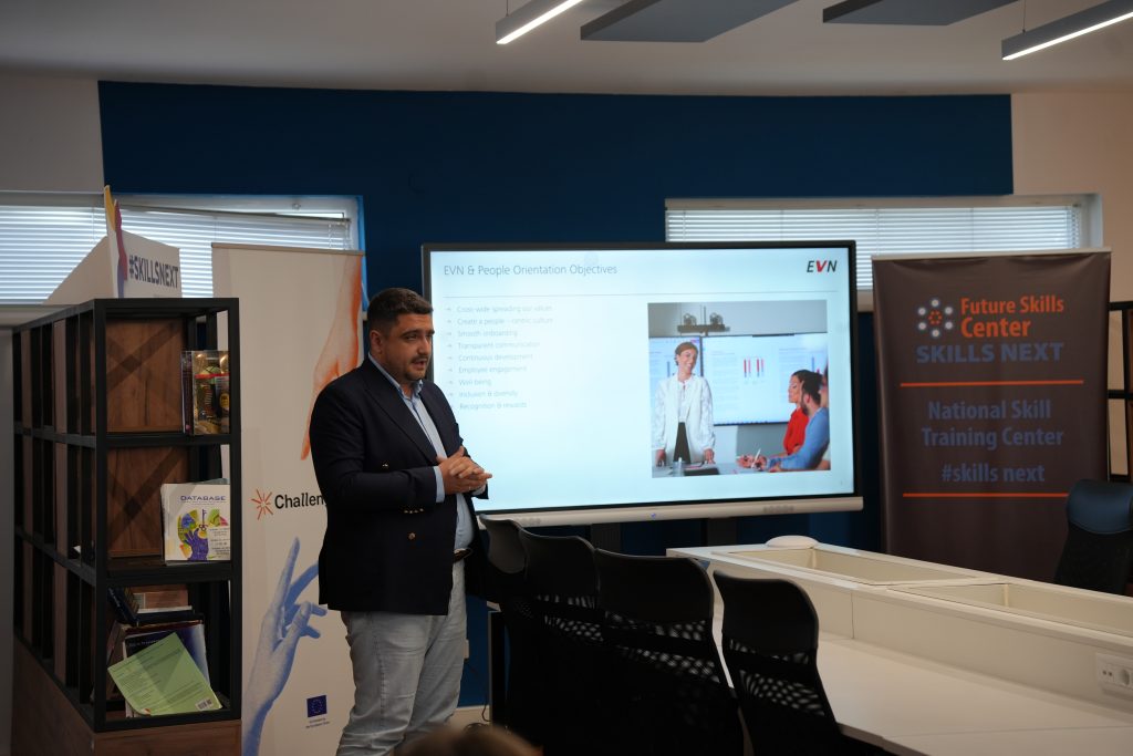 The picture shows participants of the Career Fair event organised by SEEU. 