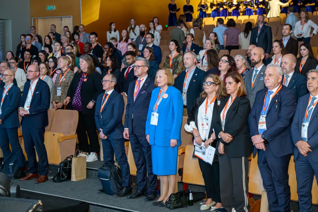 Conference guests in the auditorium 