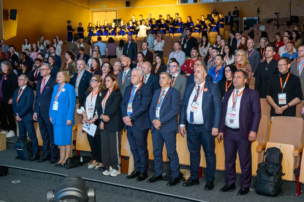 Conference guests in the auditorium 