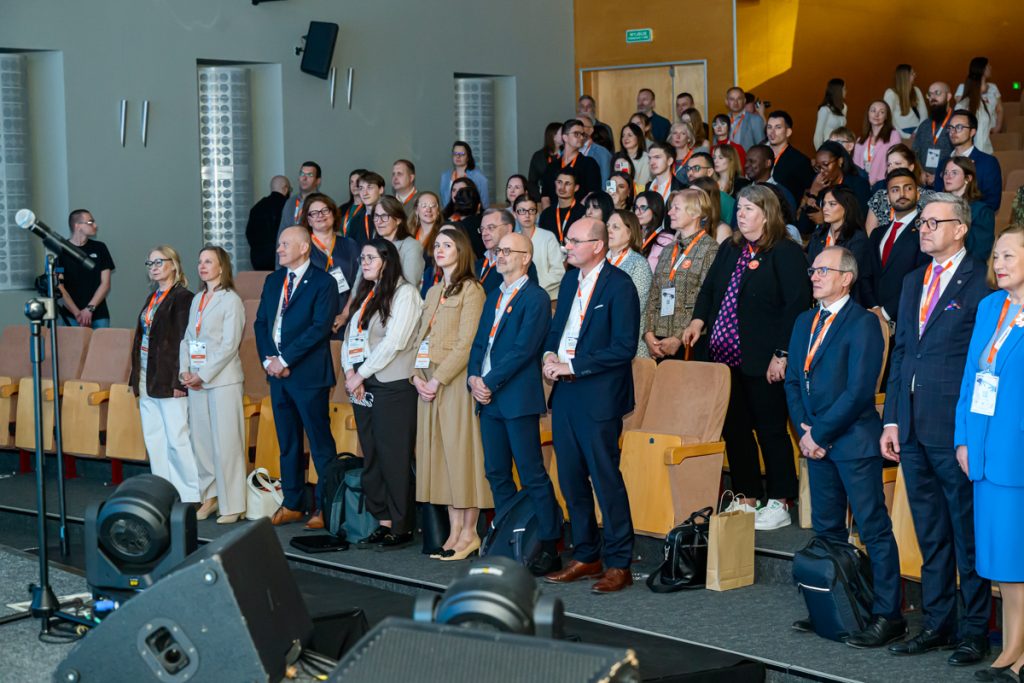 Conference guests in the auditorium 