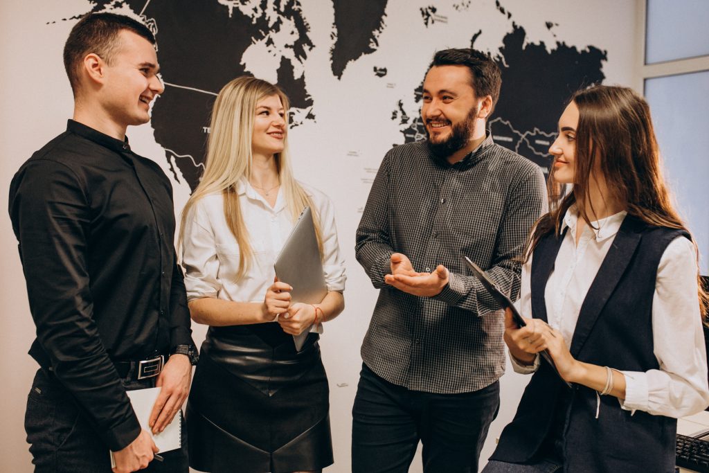 Corporate team workers