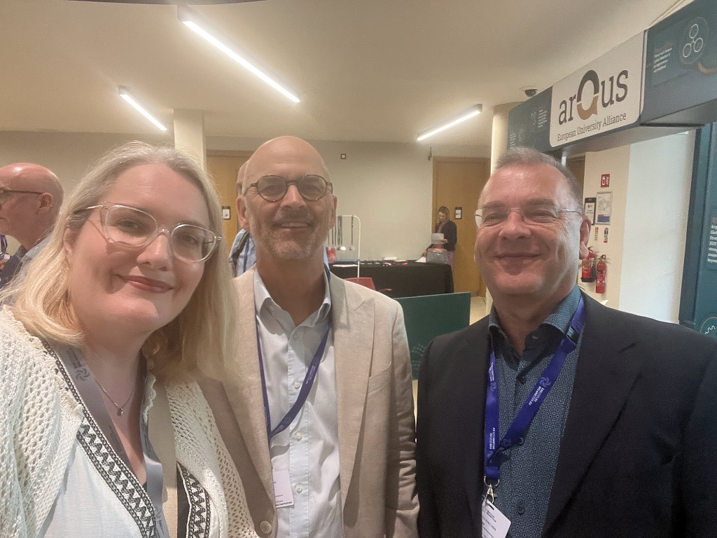 Representatives of the ChallengeEU Alliance during the 4th European Universities Initiative Forum at Maynooth University, held during the Irish Presidency of the Council of the European Union.