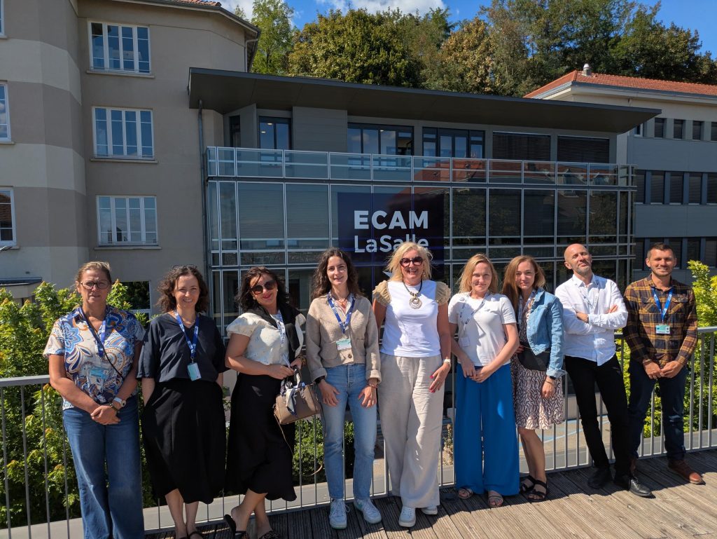 Representatives of UWM and ECAM LaSalle during the meeting.